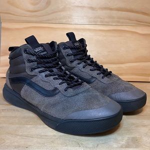Vans UltraRange Hi MTE Men's Size 10 Casual Hiking Boots Shoes Suede Gray Brown